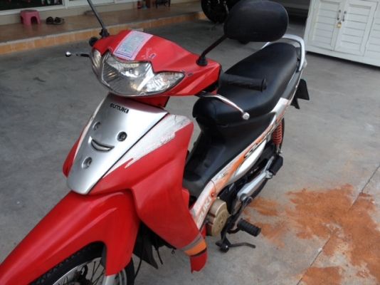 Suzuki smash junior ปี47 เครื่องเดิมดี ชุดสีพอได้ เอกสารครบ ภาษีไม่ขาด