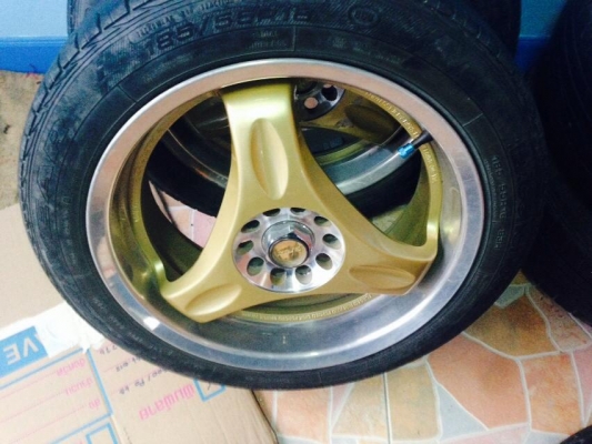 ขายแม็ก16 rays 5/100 หน้า7นิ้ว หลัง8นิ้วพร้อมยาง แถมยางอะไหร่