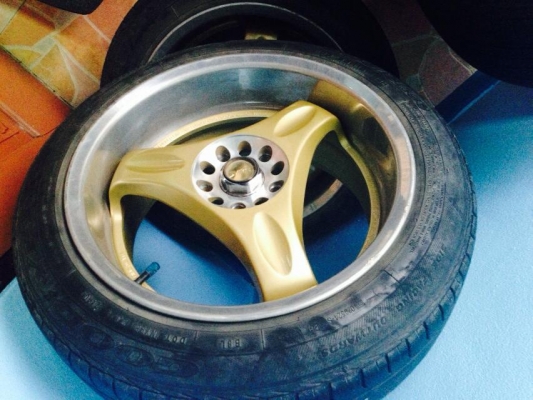 ขายแม็ก16 rays 5/100 หน้า7นิ้ว หลัง8นิ้วพร้อมยาง แถมยางอะไหร่