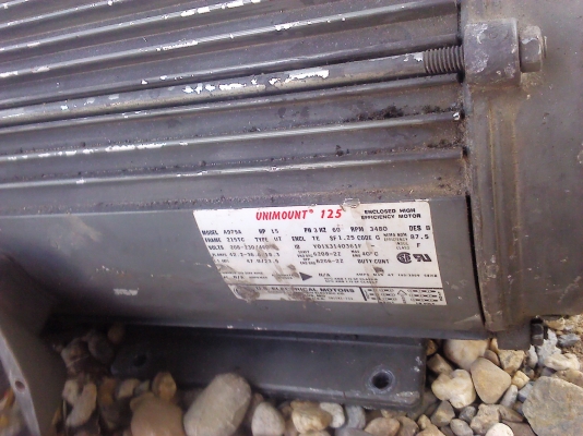 มอเตอร์ 15 แรงม้า ใช้ไฟ 220-380V. 3 เฟส ยี่ห้อ UNIMOUNT (มี 3 ตัว)