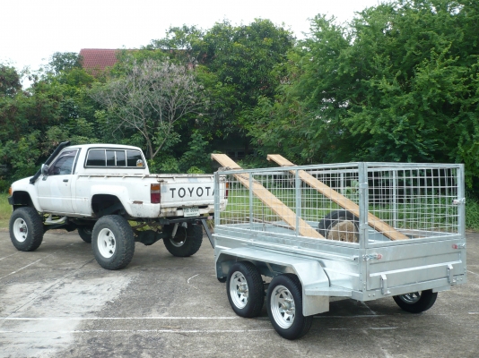 รถพ่วงบรรทุก การเกษตรสวนปลาม์ สวนยาง