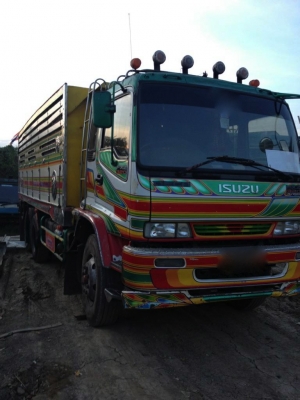 รถอิซูซุ 10 ล้อดั๊ม FXZ 320 แรงม้า ปี 50  ( ขายแม่ลูก  มีขาย 3 พ่วง  ) สนใจติดต่อ 081 - 6079515