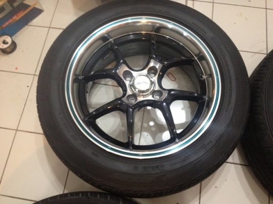 ขายแม็กซ์มือ2 สีดำขอบเงา ขอบ15 4/100+ ยางปี10 ราคา8,900 บาท ราคาถูก ขายแม็กซ์มือ2 สีดำขอบเงา ขอบ15 4/100+ ยางปี10 ราคา8,900 บาท ราคาถูก