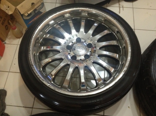 ขายแม็กซ์มือ2 ขอบ18 Linea Sport แท้ 5 รู114 +ยาง 12000 ถูกๆ