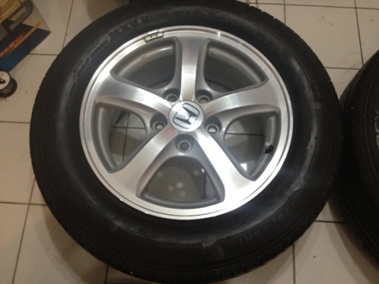 ขายแม็กซ์เดิมมือ2 Honda Civic ขอบ 15 พร้อมยางปี 10 ราคา 6500 บ.ราคาถูก