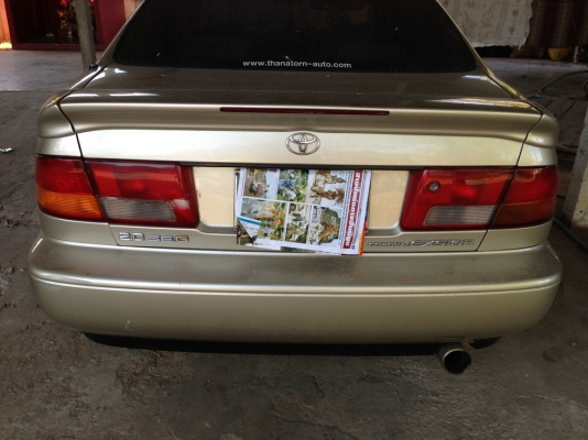 ขายโตโยต้า แอ็กซิเออร์2.0 เกียร์ออโต้ รุ่นท๊อปสุด ปี99 ไฟฟ้าทั้งคันแอร์แบ็ค ABS แม็ก17 เดิมๆ ทะเบียนสวย xxyy