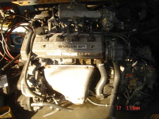 ขายเครื่องยนต์ toyota corolla 1.6 4A FE เกียร์ออโต้ พร้อมใช้งาน ราคาถูก 15,000บาท ขายเครื่องยนต์ toyota corolla 1.6 4A FE เกียร์ออโต้ พร้อมใช้งาน ราคาถูก 15,000บาท