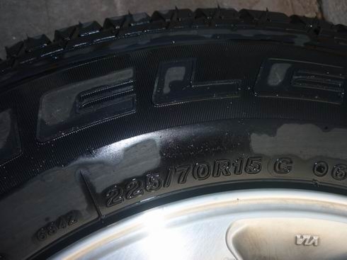 ยางอะไหล่ใหม่บริสโตน +ล้อแม๊ก15 รถกระบะ 6รูจาก นิสสัน เบอร์ 225/70/15 เหมาะนำไปเป็นอะไหล่