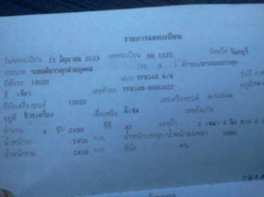 TFR ปี 90 สีเดิมบางๆ คัทซีสวย รถบ้านนอก ภาษี56เอกสารพร้อมโอน