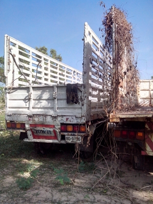 ขายหางพ่วง3เพลาคอกสูงใหม่ ยาว12เมตร รับของได้เลยครับ