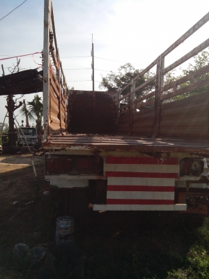 ขายหางพ่วง3เพลาคอกสูงใหม่ ยาว12เมตร รับของได้เลยครับ