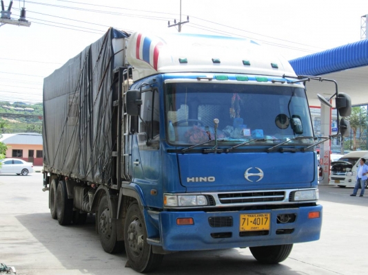 12ล้อหลังถนนFR2PXDปี2555...ดีเซล+NGV... รถสวย HINO PROFIA หัวโปรเฟีย เครื่อง P11C 320แรง เพลาเดียว...