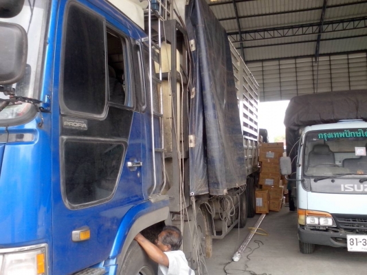 12ล้อหลังถนนFR2PXDปี2555...ดีเซล+NGV... รถสวย HINO PROFIA หัวโปรเฟีย เครื่อง P11C 320แรง เพลาเดียว...