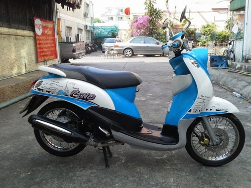 Fino ปี 55 วิ่ง 5,000 กม. สีฟ้า ขาว สวย เดิม เครื่องเยี่ยม ท้าพิสูจน์