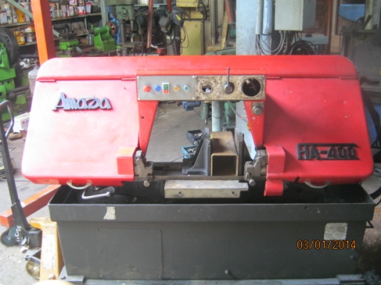 เลื่อยสายพาน อะมะดะ 400 ม.ม. 95,000 บาท หรือแลกเครื่องก็ได้ เลื่อยสายพาน อะมะดะ 400 ม.ม. 95,000 บาท หรือแลกเครื่องก็ได้