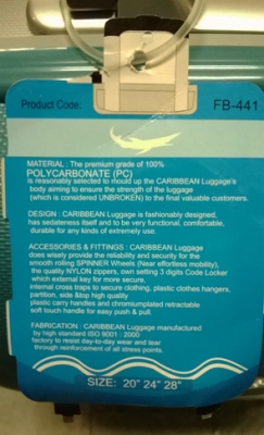 กระเป๋าเดินทางล้อลาก CARIBBEAN กระเป๋าเดินทางล้อลาก CARIBBEAN