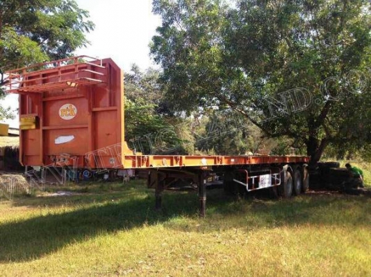 หางพ่วงพื้นเรียบ 3 เพลายาว 12 เมตร อู่ RCK