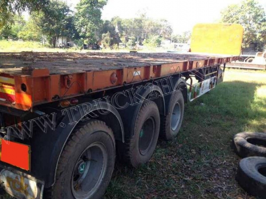 หางพ่วงพื้นเรียบ 3 เพลายาว 12 เมตร อู่ RCK หางพ่วงพื้นเรียบ 3 เพลายาว 12 เมตร อู่ RCK