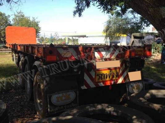 หางพ่วงพื้นเรียบ 3 เพลายาว 12 เมตร อู่ RCK หางพ่วงพื้นเรียบ 3 เพลายาว 12 เมตร อู่ RCK