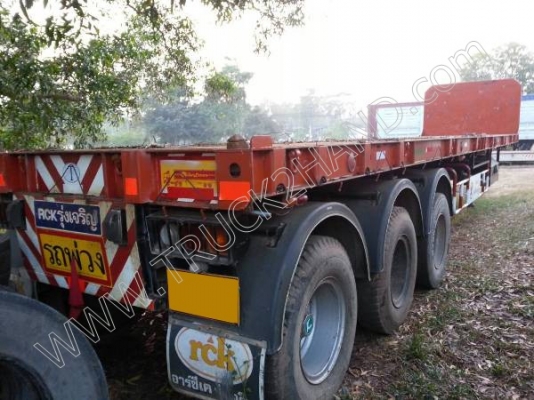 หางพ่วงพื้นเรียบ 3 เพลายาว 12 เมตร อู่ RCK หางพ่วงพื้นเรียบ 3 เพลายาว 12 เมตร อู่ RCK