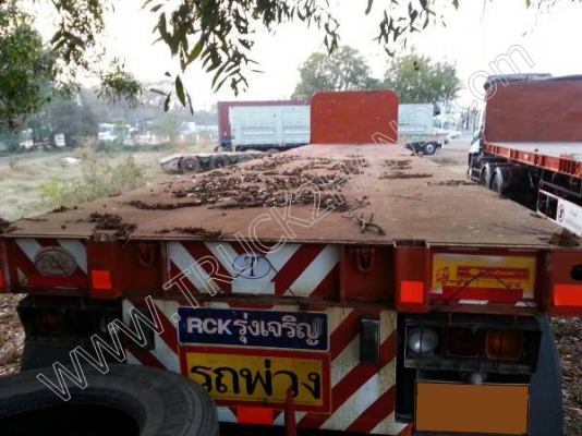 หางพ่วงพื้นเรียบ 3 เพลายาว 12 เมตร อู่ RCK หางพ่วงพื้นเรียบ 3 เพลายาว 12 เมตร อู่ RCK