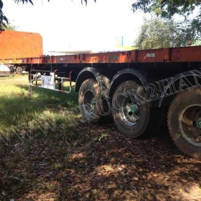 หางพ่วงพื้นเรียบ 3 เพลายาว 12 เมตร อู่ RCK หางพ่วงพื้นเรียบ 3 เพลายาว 12 เมตร อู่ RCK