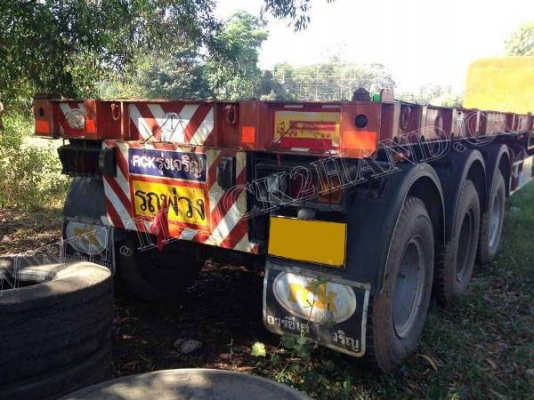 หางพ่วงพื้นเรียบ 3 เพลายาว 12 เมตร อู่ RCK หางพ่วงพื้นเรียบ 3 เพลายาว 12 เมตร อู่ RCK