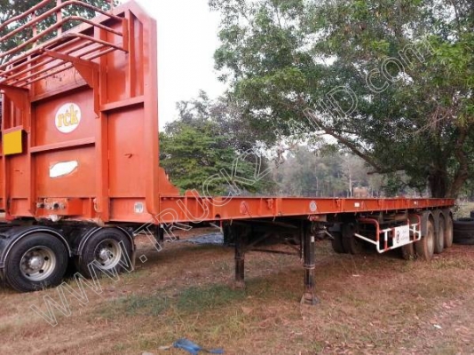 หางพ่วงพื้นเรียบ 3 เพลายาว 12 เมตร อู่ RCK หางพ่วงพื้นเรียบ 3 เพลายาว 12 เมตร อู่ RCK