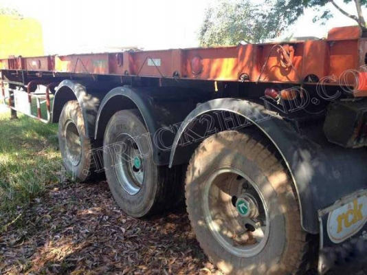 หางพ่วงพื้นเรียบ 3 เพลายาว 12 เมตร อู่ RCK หางพ่วงพื้นเรียบ 3 เพลายาว 12 เมตร อู่ RCK