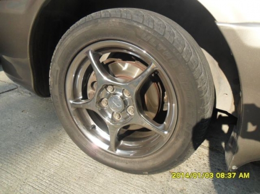 ขายล้อแม็กโครเนียมลายEnkai Pro1ขอบ16 ยาง4เส้น แม็ก5รู114ขายถูกครับ