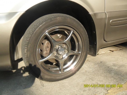 ขายล้อแม็กโครเนียมลายEnkai Pro1ขอบ16 ยาง4เส้น แม็ก5รู114ขายถูกครับ