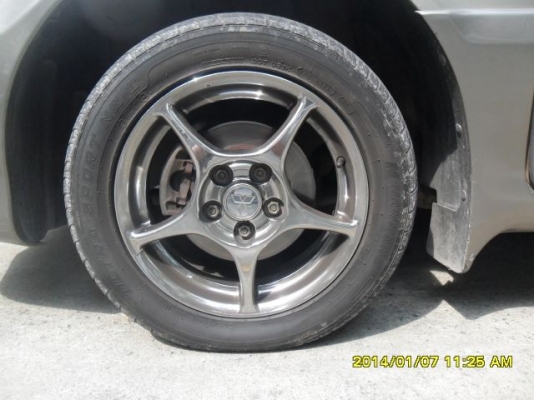 ขายล้อแม็กโครเนียมลายEnkai Pro1ขอบ16 ยาง4เส้น แม็ก5รู114ขายถูกครับ