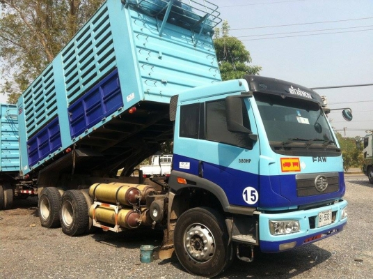 รถปี-2556-ขายรถFAW 10 ล้อ ดั๊มแม่ ดั๊มลูก 3เพลา ของ 3 มิตร