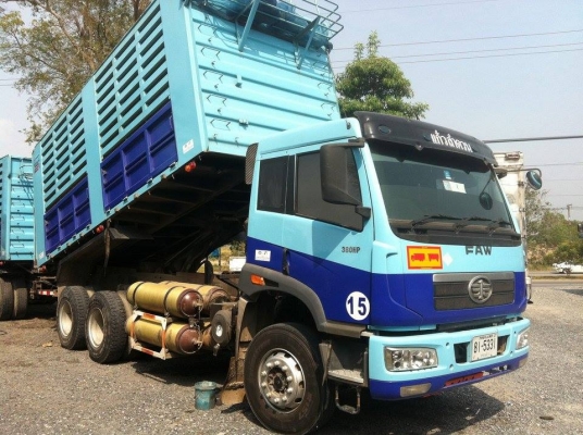 รถปี-2556-ขายรถFAW 10 ล้อ ดั๊มแม่ ดั๊มลูก 3เพลา ของ 3 มิตร