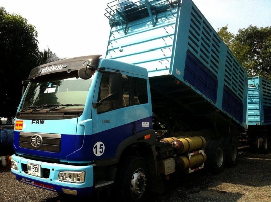 รถปี-2556-ขายรถFAW 10 ล้อ ดั๊มแม่ ดั๊มลูก 3เพลา ของ 3 มิตร