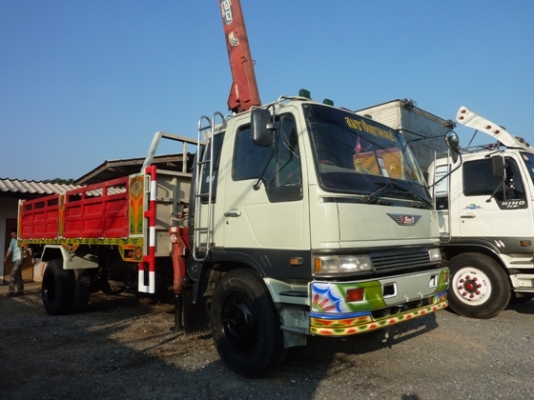 ขาย HINO HITECH 6 ล้อยาง 900-20 เครื่อง HO7D กระบะดั้ม+ เครน ทะเบียนพร้อม ใช้งานได้เลยครับ