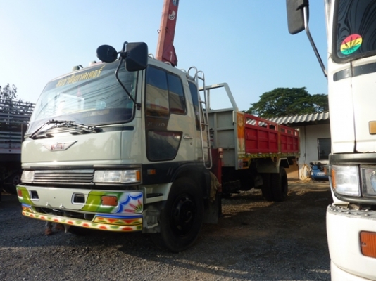 ขาย HINO HITECH 6 ล้อยาง 900-20 เครื่อง HO7D กระบะดั้ม+ เครน ทะเบียนพร้อม ใช้งานได้เลยครับ