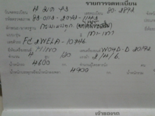 FC120ดั๊มรถห้างไม่เคยทำสีเดิมทั้งคันกะจกไฟฟ้าใช้ได้ตามปกติสวยมาก