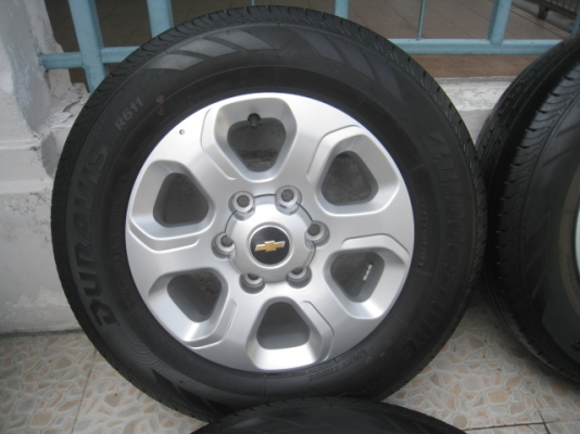 ขายล้อแม็กป้ายแดง Chev colorado 16"x6.5" et41 6รู139.7 +ยางปี13 สนใจติดต่อเล็กคลองสามครับ (081-3747940)
