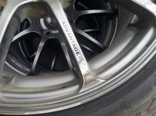 ขายแม๊ก 4 รู 100 พร้อมยางปี 2012 ล้นนิดๆ กำลังสวย 15 นิ้ว กว้าง 8 นิ้ว