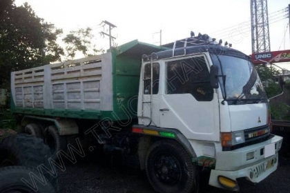 รถบรรทุกดั๊ม 10 ล้อ 2 เพลายี่ห้อ MITSUBISHI รุ่น FM527M