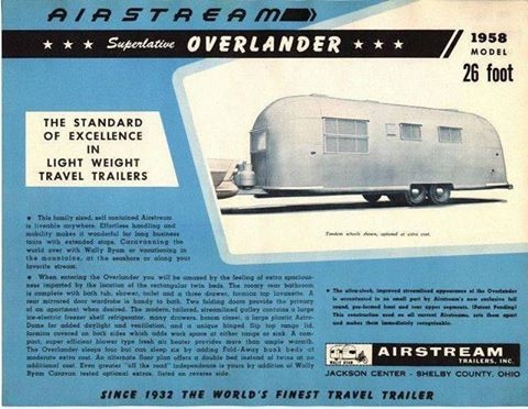Vintage Airstream trailer classic 26ft