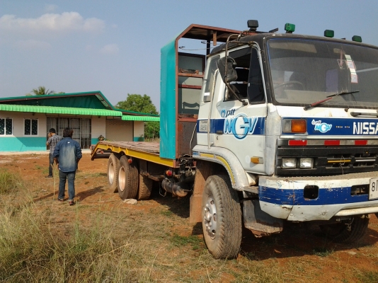 NISSAN   CWM431M  10ล้อ 2เพลาขายตามสภาพหางลากรถแบคโฮขายดาวน์