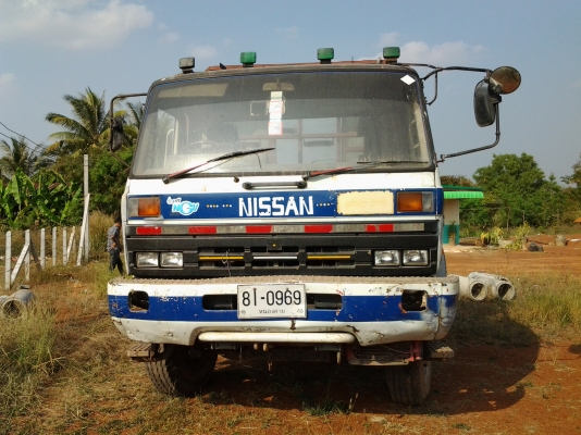 NISSAN   CWM431M  10ล้อ 2เพลาขายตามสภาพหางลากรถแบคโฮขายดาวน์