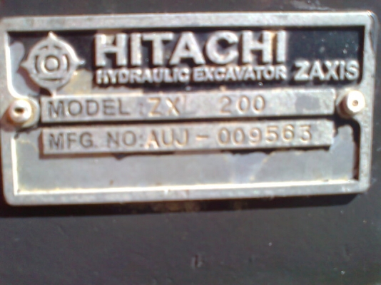 รถขุด HITACHI ZX200