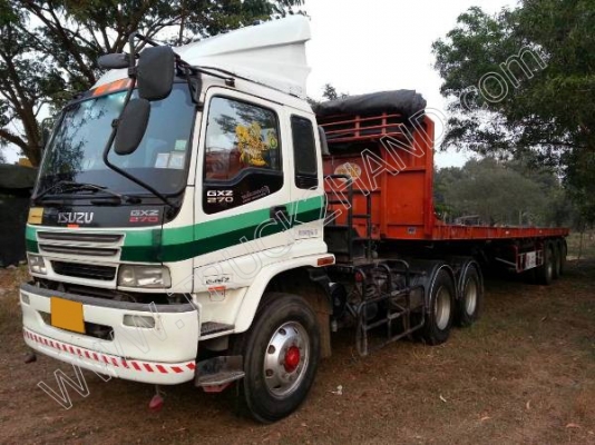 รถบรรทุก 10 ล้อ หัวลาก ยี่ห้อ ISUZU ยูโรทู 270 แรงม้า พร้อมหาง รถบรรทุก 10 ล้อ หัวลาก ยี่ห้อ ISUZU ยูโรทู 270 แรงม้า พร้อมหาง