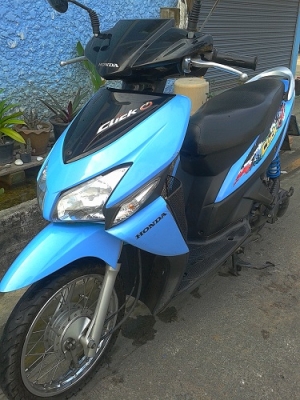 ขาย Honda Click110 คาบู สีฟ้า  รถเดิมๆ เครื่องเดิมๆ ครับ