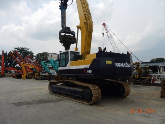 ให้เช่าแบคโฮติดไวโบร กดsheetpile