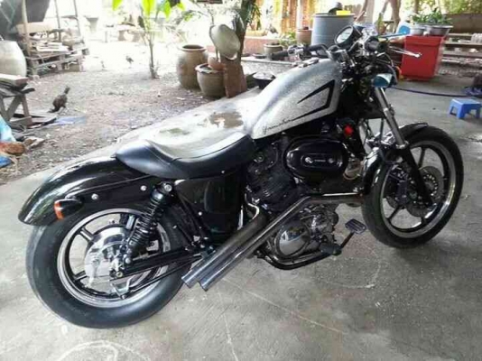 ธารนนทบุรี/ขาย yamaha virago1100   ทะเบียนแท้ แต่งแนวฮาเล่ ราคา150,000บาท