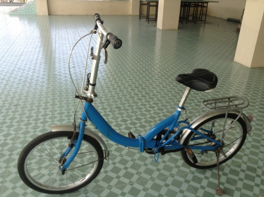 ขายจักรยานญี่ปุ่นปั่นได้ดี ไหลลื่น นั่งสบาย สีฟ้าสดใสเบรคดีอยู่สนิท